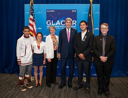 Arctic Youth Ambassadors with John Kerry