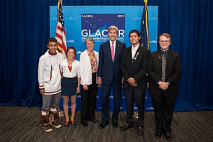 Arctic Youth Ambassadors with John Kerry